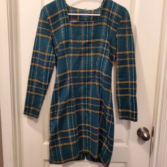 Vintage 80’s Celtic plaid   Dress  5/6 - Picture 1 of 6